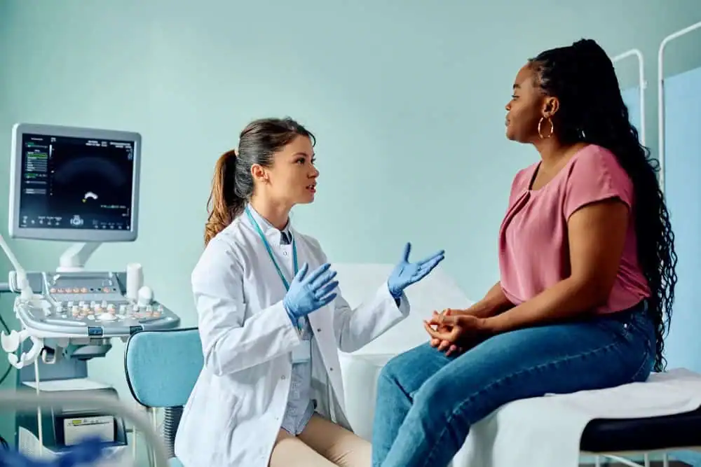 Woman have consultation about vaginal laxity Bakewell